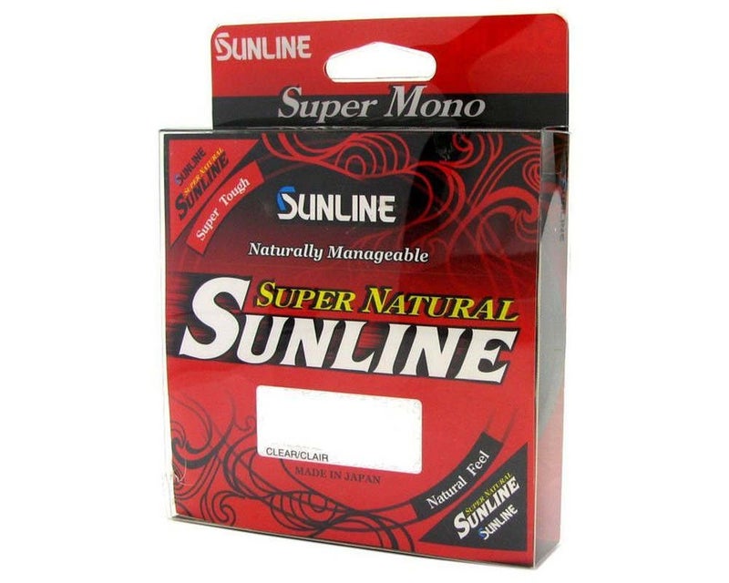 صنلاين صن لاين سوبر طبيعي أحادي الخيط لصيد الأسماك (طبيعي شفاف، 12 رطل/330 ياردة)